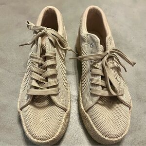 NWOT Mudd Beyley Khaki Textured Sneakers with Espadrille Soles